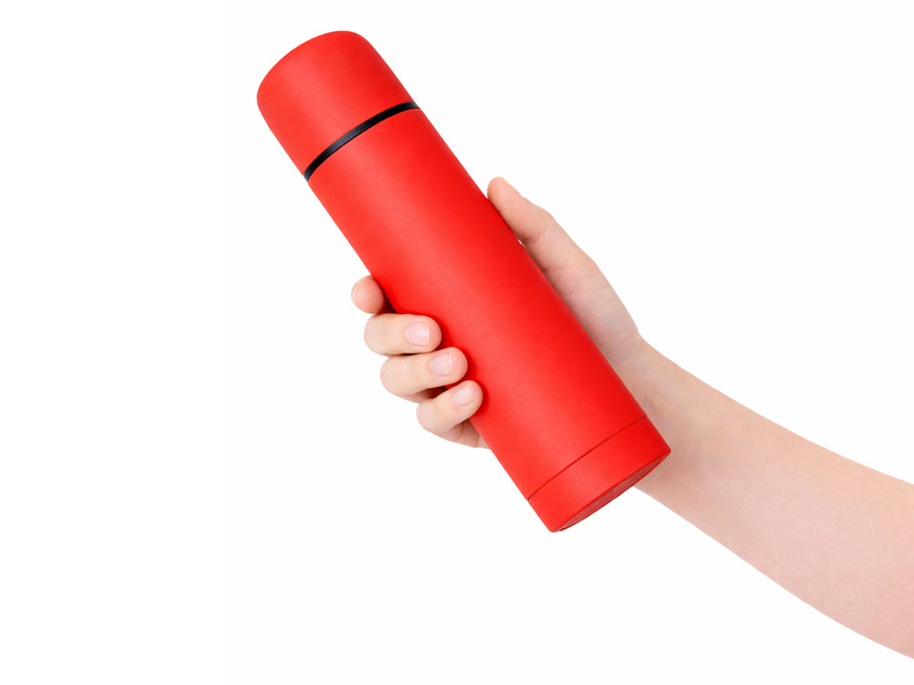 Термос Ямал Soft Touch, 500мл, красный