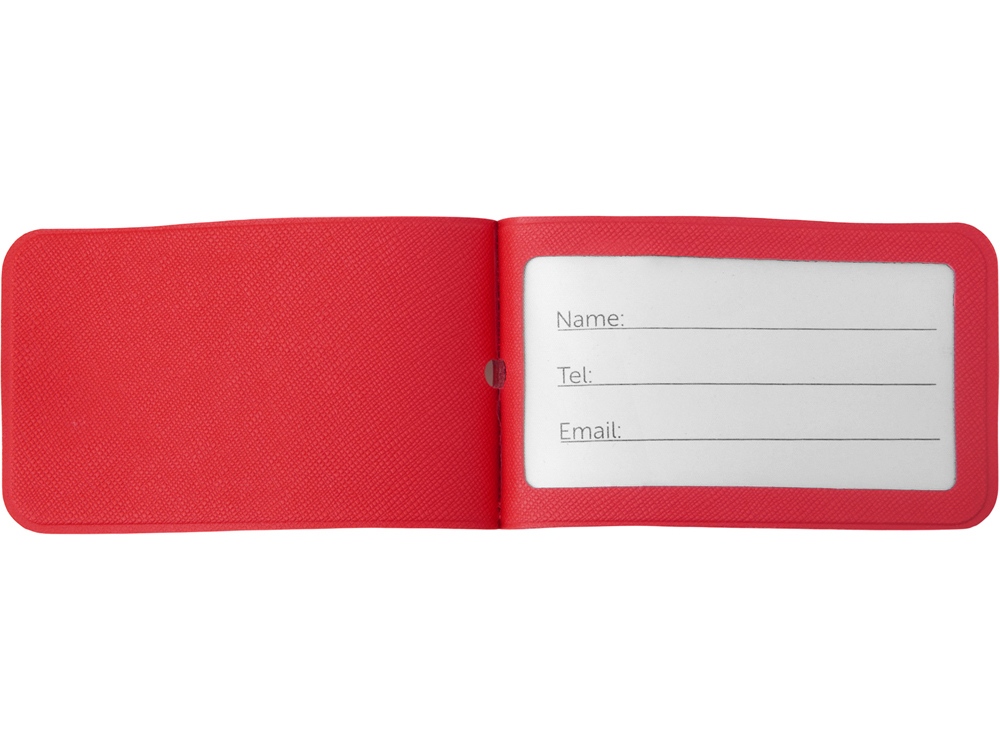 Багажная бирка Favor на силиконовой петле, красный
