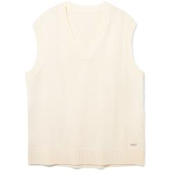 Жилет оверсайз унисекс Tad в сумке, молочно-белый