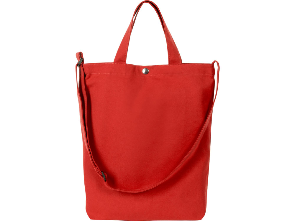 Сумка Helfer из хлопка на кнопке с регулирующейся лямкой, красный Сумка Helfer из хлопка на кнопке с регулирующейся лямкой, красный