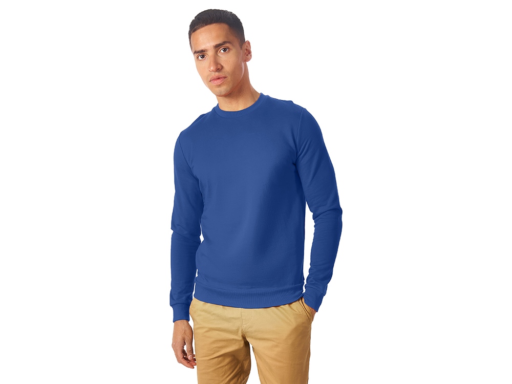 Свитшот Motion унисекс с начесом, классический синий Свитшот Motion унисекс с начесом, классический синий