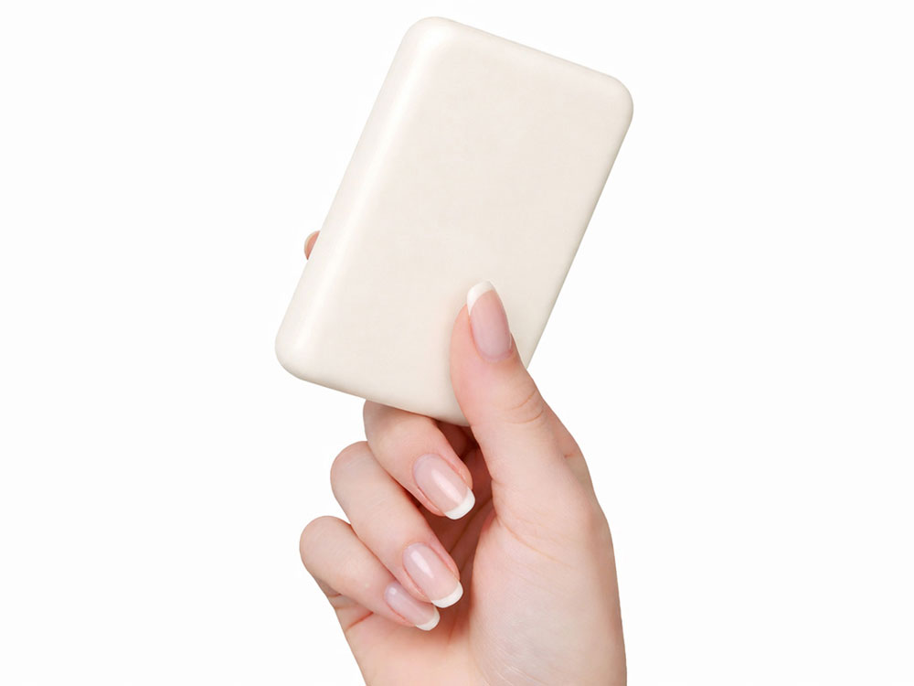 Магнитный внешний беспроводной аккумулятор Polarix, QC/PD, 10000 мАч, слоновая кость Магнитный внешний беспроводной аккумулятор Polarix, QC/PD, 10000 мАч, слоновая кость