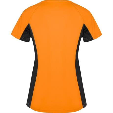 Спортивная футболка SHANGHAI WOMAN женская, ФЛУОРЕСЦЕНТНЫЙ ОРАНЖЕВЫЙ/ЧЕРНЫЙ XL