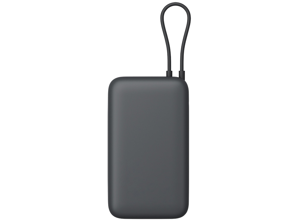Внешний аккумулятор с встроенным кабелем Xiaomi Power Bank 20000mAh (Integrated Cable) GL Dark Gray
