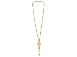 Ланъярд из бумаги с бамбуковой плашкой Franklinia, натуральный