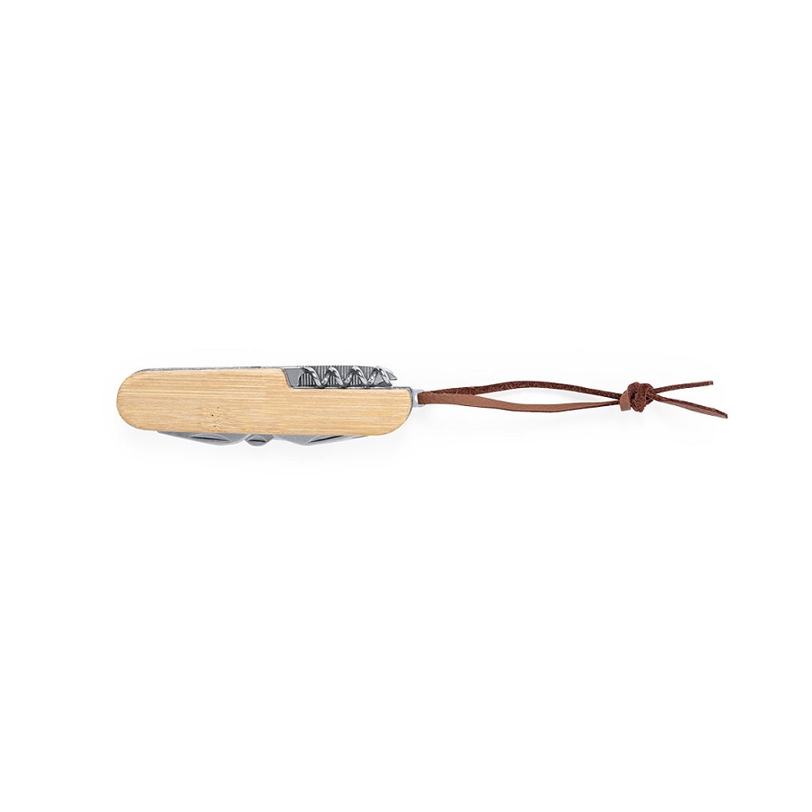 Карманный нож мультитул TITAN, бамбук/нержавеющая сталь