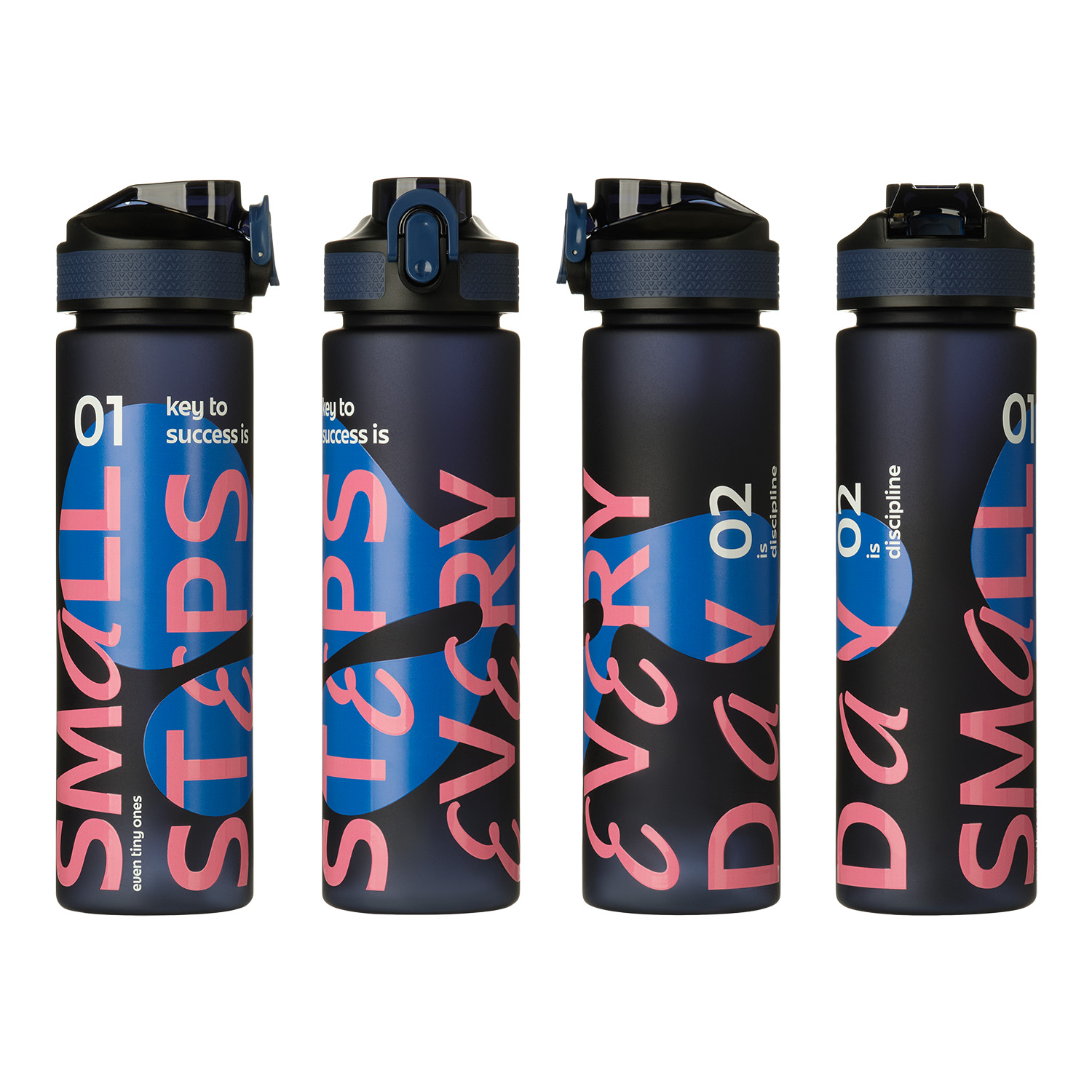 Бутылка для воды Флип (Flip), синяя Бутылка для воды Флип (Flip), синяя