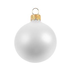 Елочный шар Gala Matt в коробке, 6 см, белый