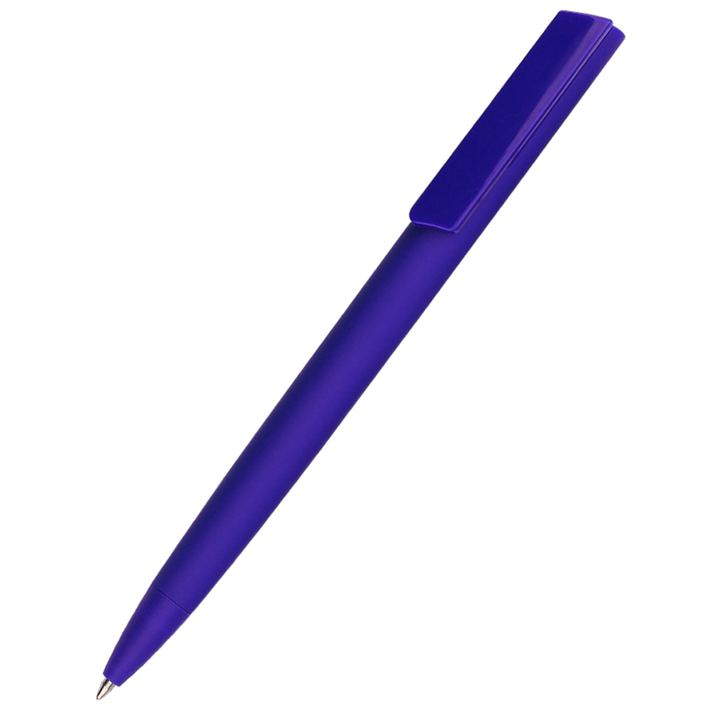 Ручка пластиковая Lavy софт-тач, синяя