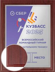 Плакетка с металлической пластиной