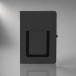Блокнот Pocket 140*205 мм с карманом для телефона, черный