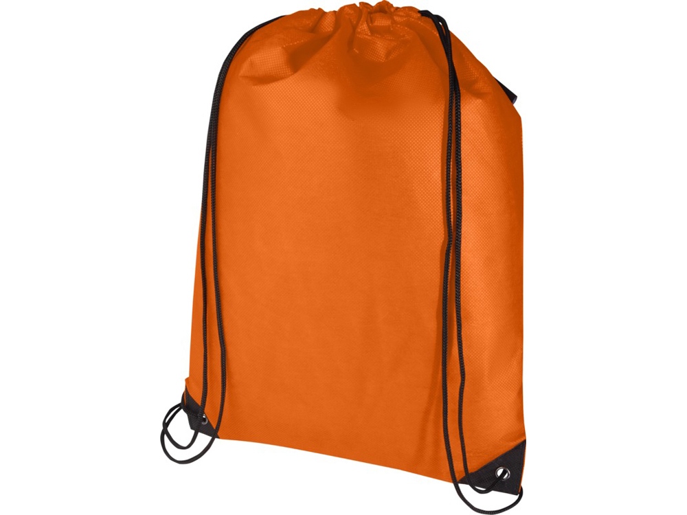 Рюкзак-мешок  на шнурке Evergreen из переработанного нетканого материала, оранжевый