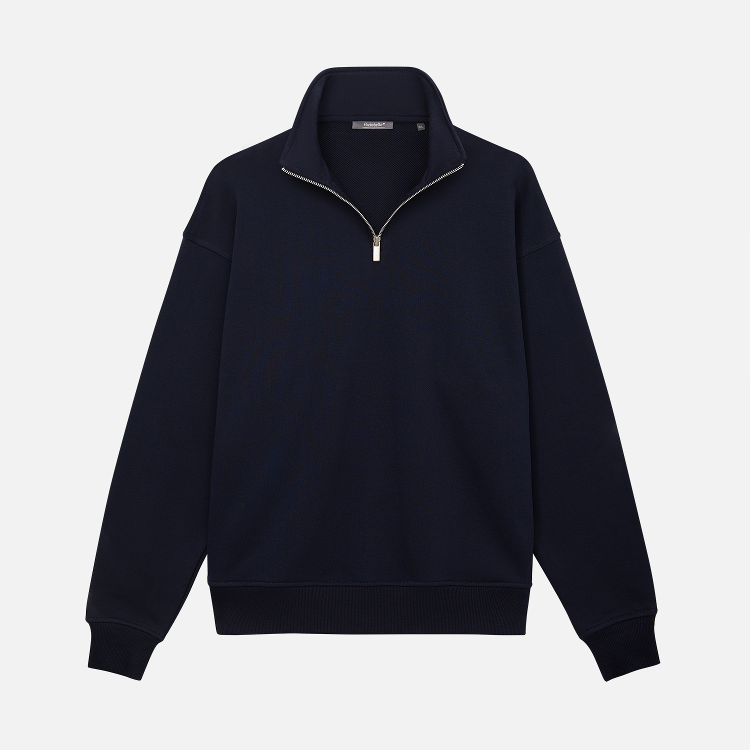 Толстовка на молнии унисекс Флоу (Flow), темно-синяя, размер 5XL/6XL Толстовка на молнии унисекс Флоу (Flow), темно-синяя, размер 5XL/6XL