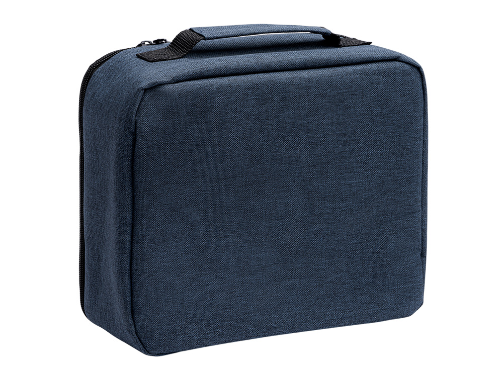 Сумка-холодильник из переработанного полиэстера Сотэк (SOTEK), меланжевый синий Сумка-холодильник из переработанного полиэстера Сотэк (SOTEK), меланжевый синий