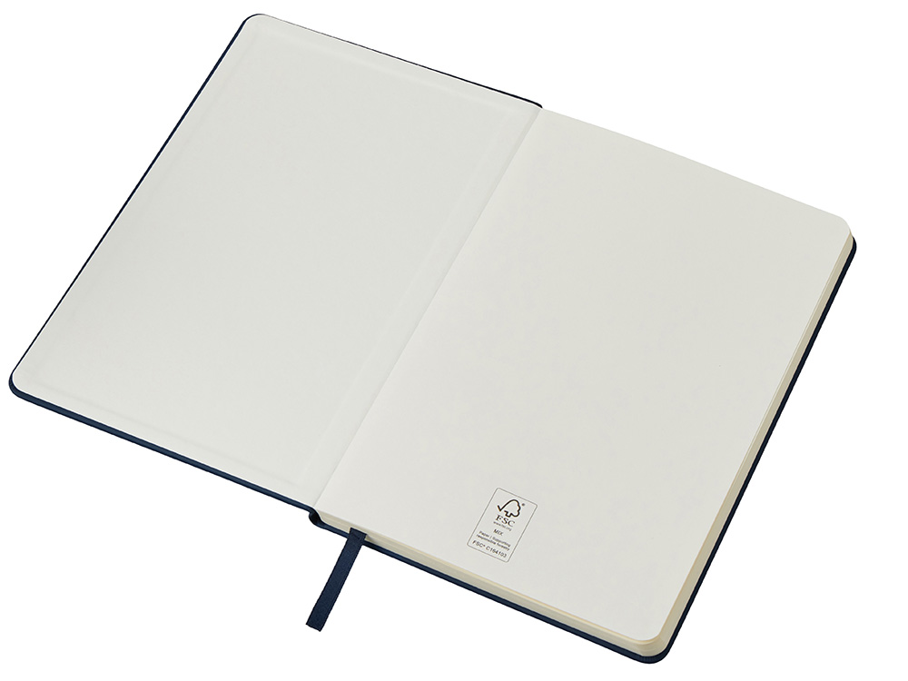 Бизнес-блокнот С3 софт-тач с магнитом, твердая обложка, 96 листов, темно-синий