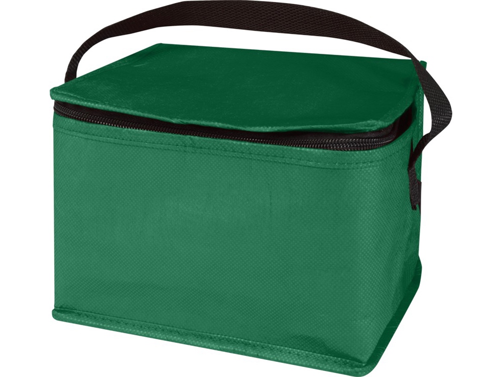 Spectrum нетканая сумка-холодильник, 4 л, на 6 банок, из переработанных материалов, зеленый