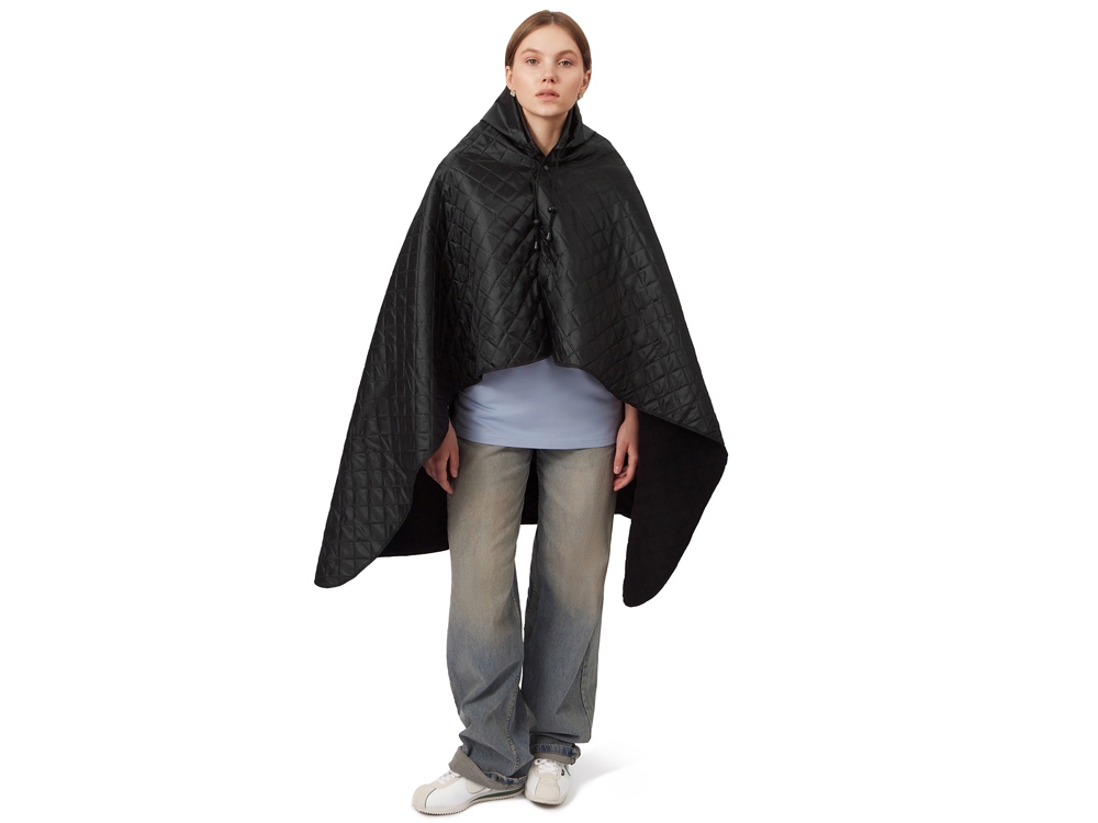 Пончо Cappy с капюшоном на липучке в мешке, черный Пончо Cappy с капюшоном на липучке в мешке, черный