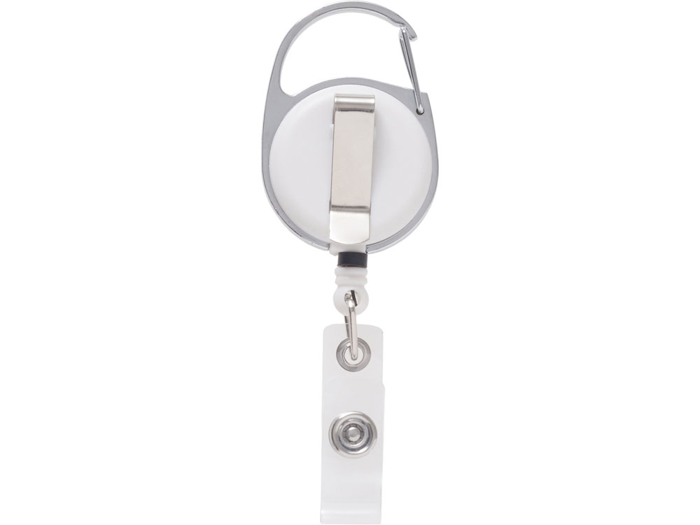 Бейдж с рулеткой-карабин Favor, синий