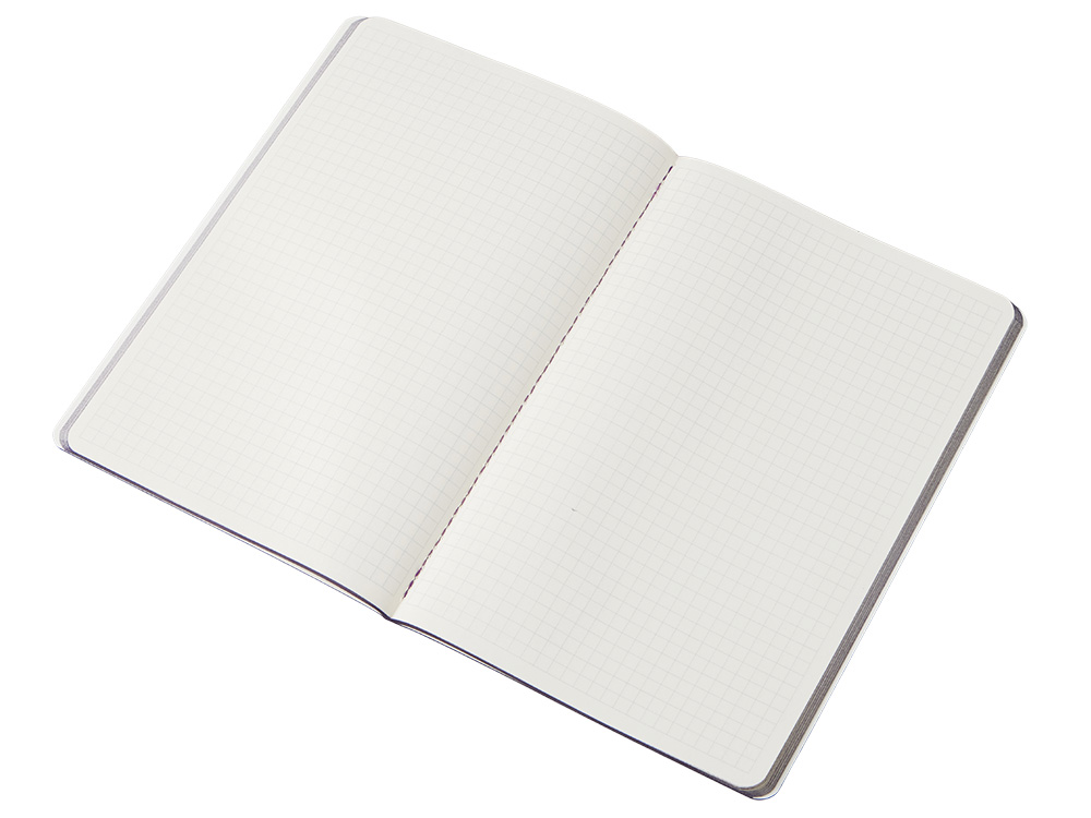 Блокнот Audrey А5 на сшивке в гибкой обложке софт-тач, фиолетовый