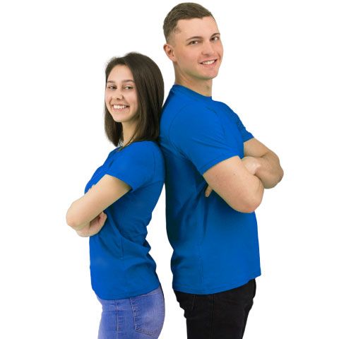 Футболка Star, мужская (синий, M)