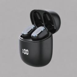 Беспроводные наушники с микрофоном Air Buds Pro, TWS, BT 5.3, LED, 300 мАч, черный, Deppa Беспроводные наушники с микрофоном Air Buds Pro, TWS, BT 5.3, LED, 300 мАч, черный, Deppa