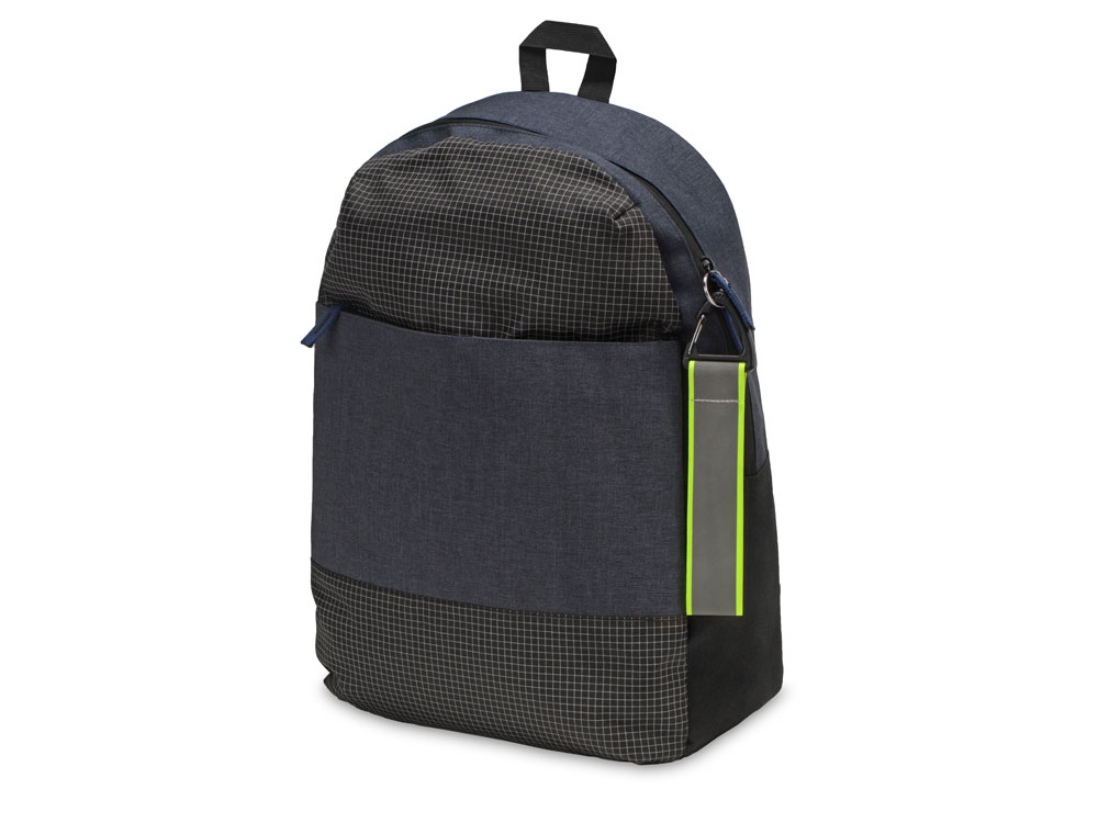 Светоотражающий брелок Reflector, серебристый/неоновый зеленый