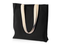 Сумка Donny их хлопка с донной складкой и парусиновыми ручками, черный Сумка Donny их хлопка с донной складкой и парусиновыми ручками, черный