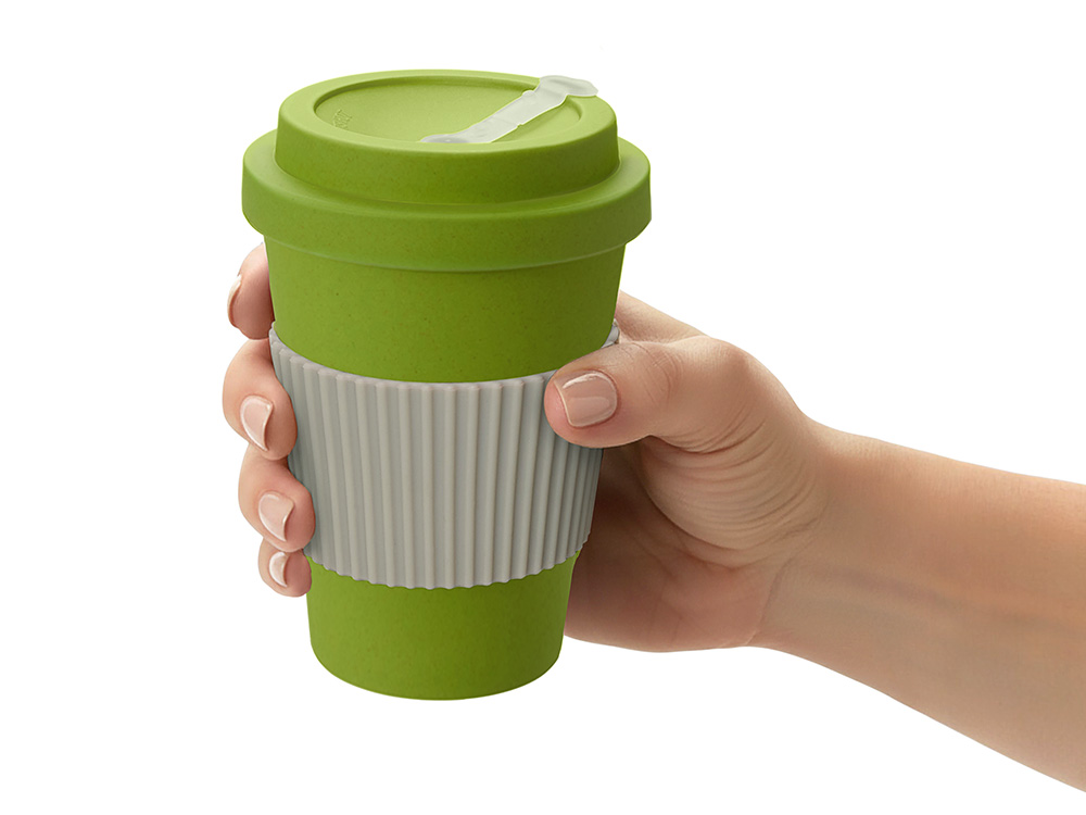 Термокружка Muffin из натуральных волокон, зеленое яблоко Термокружка Muffin из натуральных волокон, зеленое яблоко