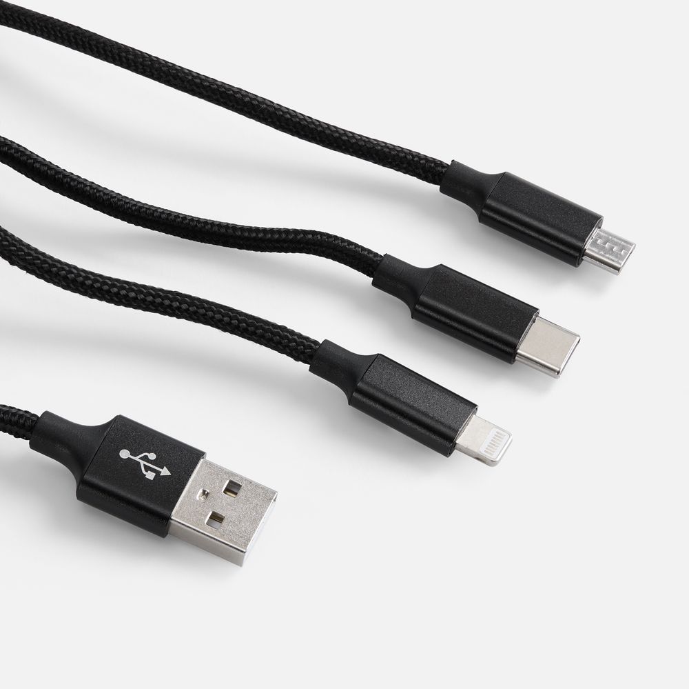 Кабель Triple Charge в футляре ver.2, черный Кабель Triple Charge в футляре ver.2, черный