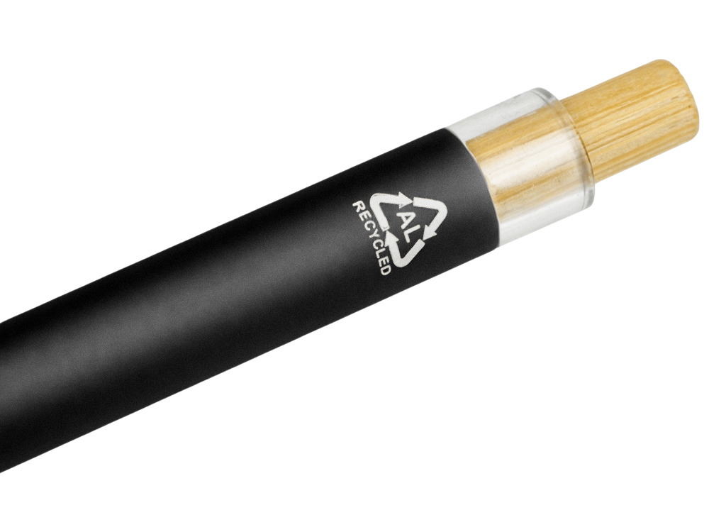 Ручка из переработанного алюминия Blossom, черный