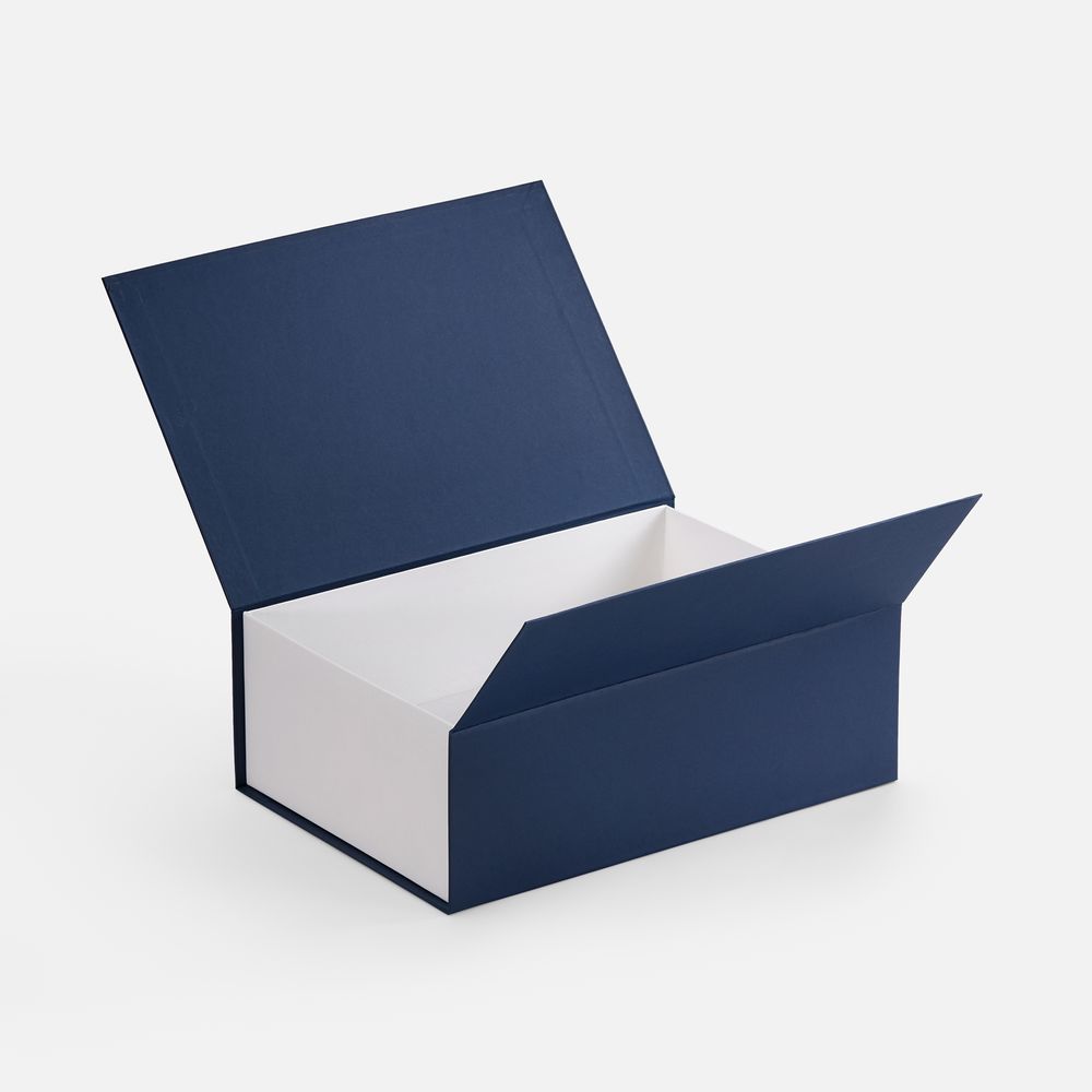 Коробка Bicolor Case, белая с синим