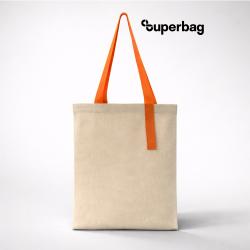Шоппер Superbag Light, с внутренним креплением (полукольцо) (неокрашенный с оранжевым)