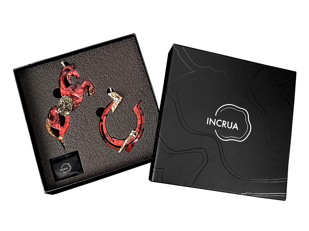 Елочные игрушки (Лошадь+Подкова).Символы года Гранат