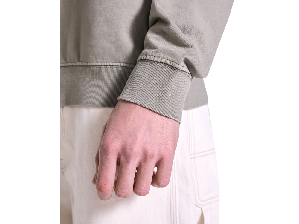 Свитшот Jaya унисекс, каменистый выстиранный