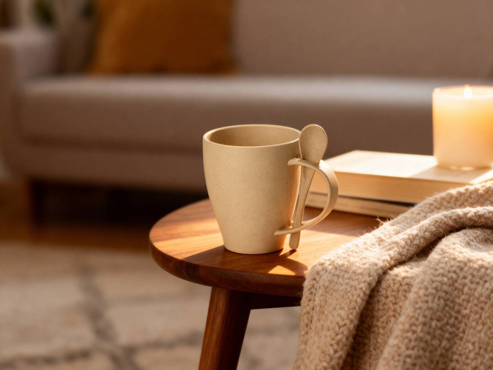 Пшеничная кружка Nina с ложкой, 300ml