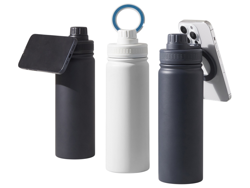 Вакуумная термобутылка с magsafe-держателем INSIDER, 600 мл, белый