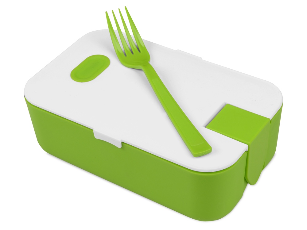 Подарочный набор с бутылкой для воды. блокнотом, ручкой и ланчбоксом, зеленое яблоко