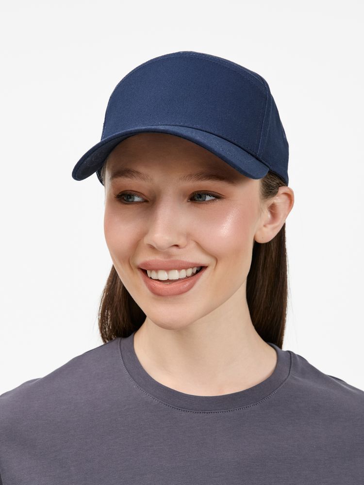 Бейсболка Settaro, темно-синяя Бейсболка Settaro, темно-синяя