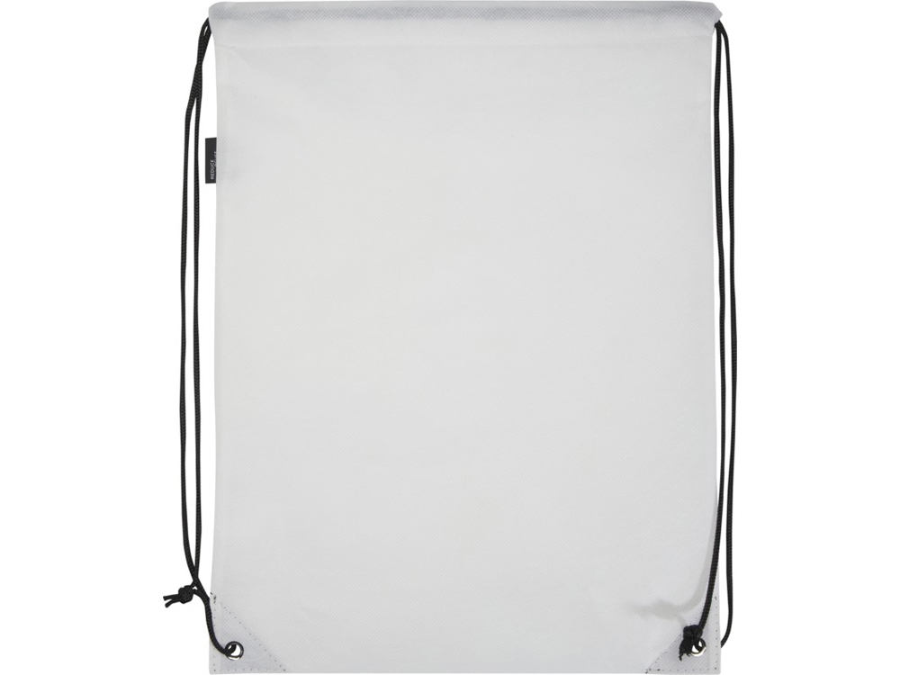 Рюкзак-мешок  на шнурке Evergreen из переработанного нетканого материала, белый