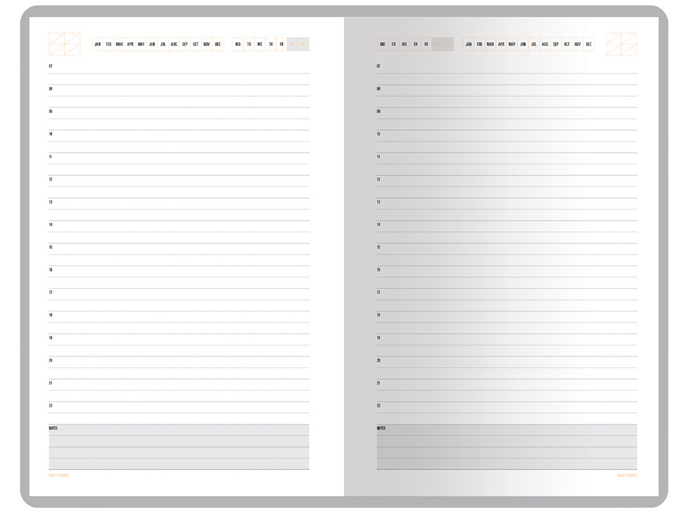 Ежедневник А5 недатированный Mercury, белый