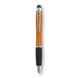 Шариковая ручка с подсветкой, оранжевая