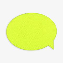 Наклейка тканевая Lunga Bubble, M, желтый неон