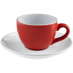 Чайная пара Cozy Morning, красная с белым Чайная пара Cozy Morning, красная с белым