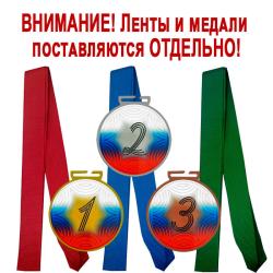 Комплект медалей Аманита 1,2,3 место с лентами (красная, синяя, зеленая) Комплект медалей Аманита 1,2,3 место с лентами (красная, синяя, зеленая)