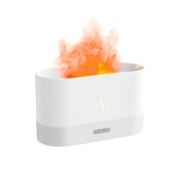 Светодиодный USB увлажнитель-ароматизатор Flame, белый Светодиодный USB увлажнитель-ароматизатор Flame, белый