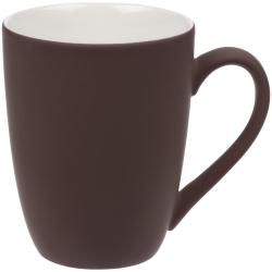 Кружка Good Morning с покрытием софт-тач, коричневая Кружка Good Morning с покрытием софт-тач, коричневая