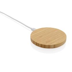 Док-станция Bamboo FSC® для беспроводной зарядки, 15 Вт Док-станция Bamboo FSC® для беспроводной зарядки, 15 Вт