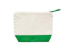 Косметичка DOEL из хлопка плотностью 280 г/м2, бежевый/папоротник Косметичка DOEL из хлопка плотностью 280 г/м2, бежевый/папоротник