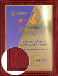 Плакетка с металлической пластиной Плакетка с металлической пластиной