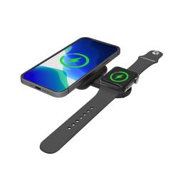Складная беспроводная (15W) зарядная станция "I-Fold" для смартфона, часов/наушников Складная беспроводная (15W) зарядная станция "I-Fold" для смартфона, часов/наушников